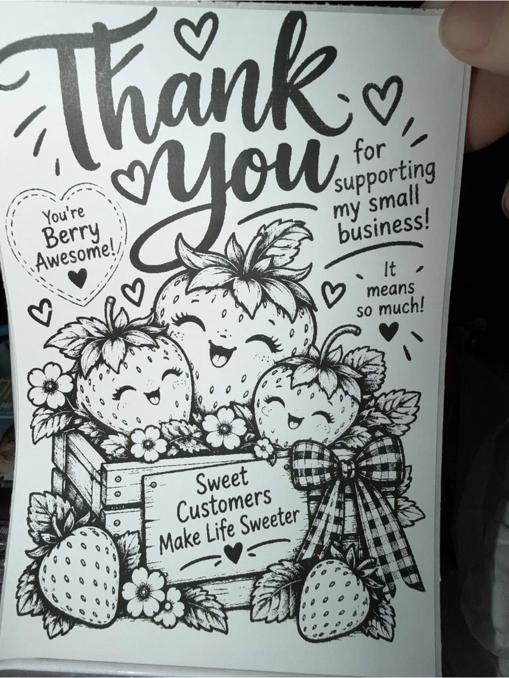 Thank You Berry 4x6 50 count